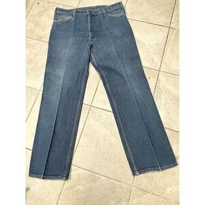VINTAGE LEVI'S MENS LEATHER TAB DENIM JEANS,‎ W40 L32, 43549-0217 FITS 38x32